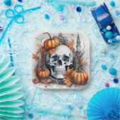 Mystic Halloween Gothic Skull Art - Bezaubernd Pappteller (Party)