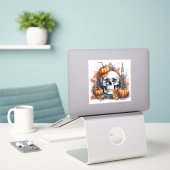 Mystic Halloween Gothic Skull Art Mystical Aufkleber (Laptop auf Schreibtisch)