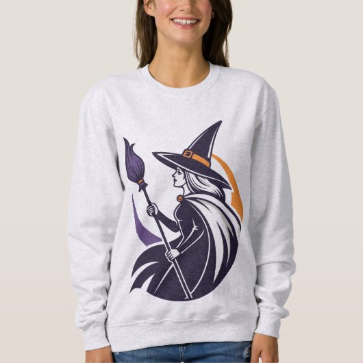 Mystic Halloween Hexe - Spooky Season Apparel Sweatshirt (Vorderseite)