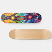 Mystic Hands - Aborigine Style - Skateboard Deck (Horizontal)