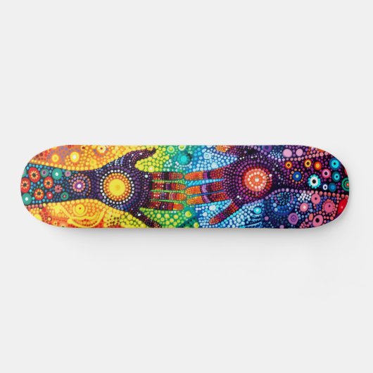 Mystic Hands - Aborigine Style - Skateboard Deck (Horizontal)