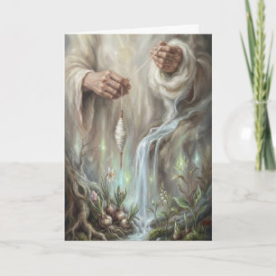 Mystic Hands Spinning Spring Water Roots Fantasy A Karte