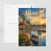 Mystic Harbor Reflexionen Postkarte (Vorne/Hinten)
