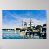 Mystic Harbour Clipper Ship Poster (Vorne)