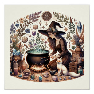 Mystic Herbalist: Die Kunst der Hexerei und des He Poster