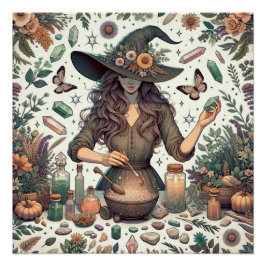 Mystic Herbalist: Die Kunst der Hexerei und des He Poster