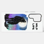 Mystic Howling Wolf Phone Case Samsung Galaxy Hülle (Rückseite (Horizontal))