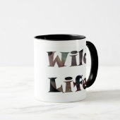 Mystic Howling Wolf Silhouette zwei Töne Tasse (VorderseiteRechts)