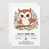 Mystic Hübsche digitale Schüssel Geburtstag Einladung (Vorne/Hinten)