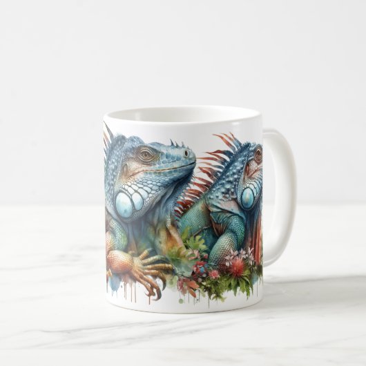 Mystic Iguanas: Eine Reise durch verzauberte Reich Kaffeetasse (VorderseiteRechts)