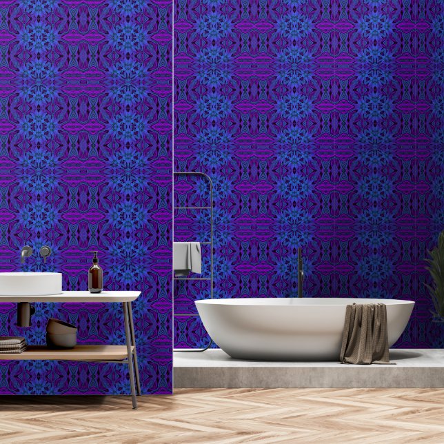 Mystic in blau tapete (Badezimmer)