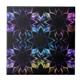 Mystic Iridescent Geometric Tile Art Fliese