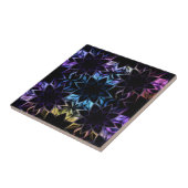 Mystic Iridescent Geometric Tile Art Fliese (Seite)