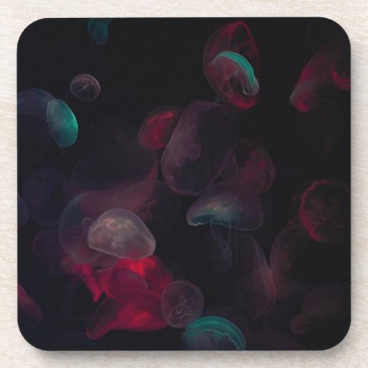 Mystic Jellyfish Plastic Untersetzer (Vorderseite)