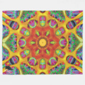Mystic Kaleidoscope Fleecedecke (Vorderseite (Horizontal))