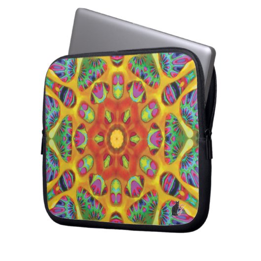 Mystic Kaleidoscope Laptopschutzhülle (Vorderseite Links)