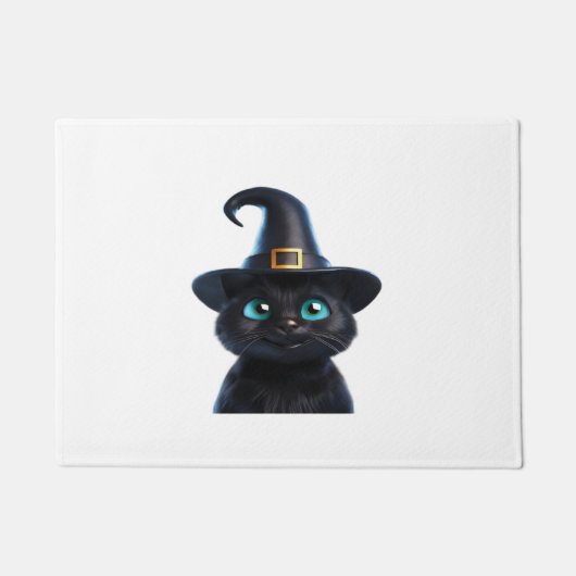 Mystic Kitty - Halloween Cat Classic T - Shirt Fußmatte (Vorderseite)