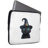 Mystic Kitty - Halloween Cat Classic T - Shirt Laptopschutzhülle (Vorne Rechts)
