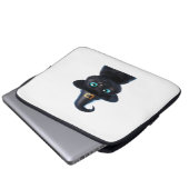 Mystic Kitty - Halloween Cat Classic T - Shirt Laptopschutzhülle (Vorne Knopf)