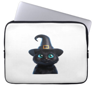 Mystic Kitty - Halloween Cat Classic T - Shirt Laptopschutzhülle