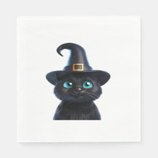 Mystic Kitty - Halloween Cat Classic T - Shirt Serviette