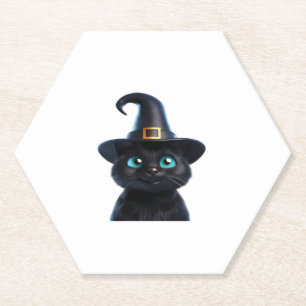 Mystic Kitty � Halloween-Katze Classic T-Shirt Untersetzer