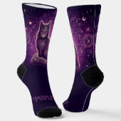 Mystic Kitty Socken (Gewinkelt)