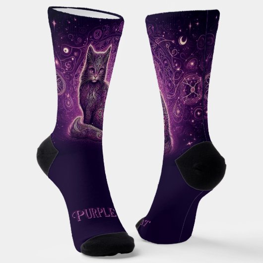 Mystic Kitty Socken (Gewinkelt)