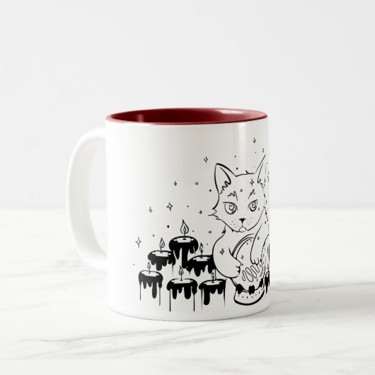 Mystic Kitty Tasse (Vorderseite Links)