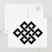 Mystic Knot - B&W 2 Postkarte (Vorne/Hinten)
