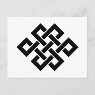 Mystic Knot - B&W 2 Postkarte