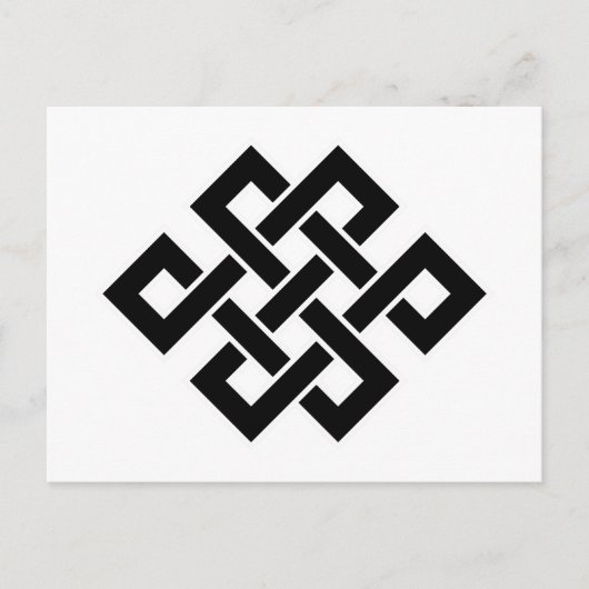 Mystic Knot - B&W 2 Postkarte (Vorderseite)