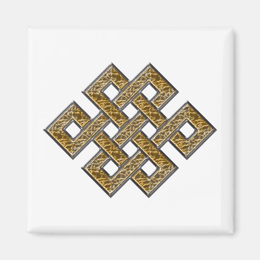 Mystic Knot - Silver & Gold 2 Magnet (Vorne)