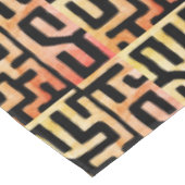 Mystic Kuba Tuch Tool Dyed Geometric Tischdecke (Schrägansicht)