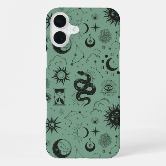 Mystic Kundalini Pattern iPhone Hülle (Rückseite)