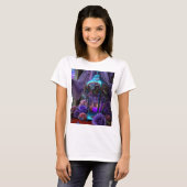 Mystic Lantern and Purple Roses Graphic Tee – Goth (Vorne ganz)