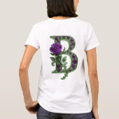 Mystic Lantern and Purple Roses Graphic Tee – Goth (Rückseite)