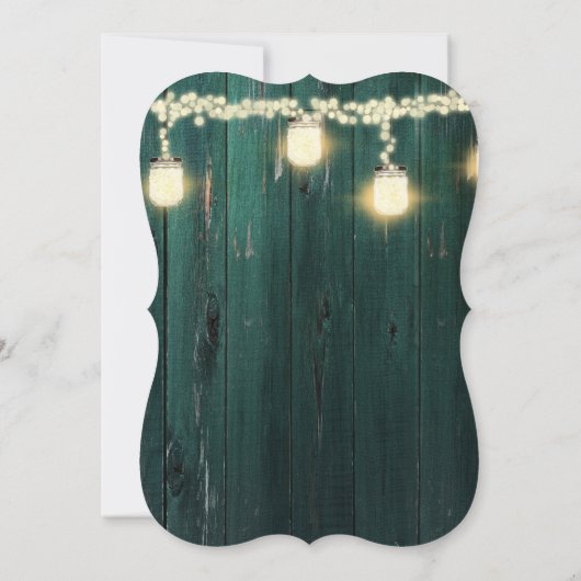 Mystic Lantern Wedding Save the Date Einladung (Rückseite)