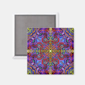 Mystic Lattice Mandala Magnet (Vorderseite/Rückseite)