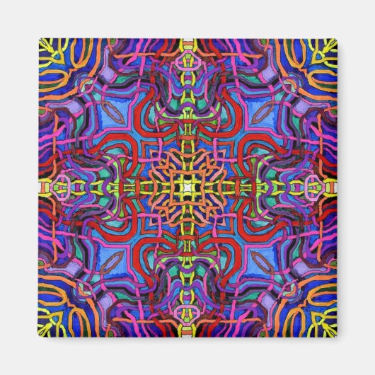 Mystic Lattice Mandala Magnet (Vorne)