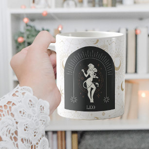 Mystic Leo Zodiac Stars Horoscope Kaffeetasse