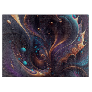 Mystic Lila Swirl Cutting Board Schneidebrett