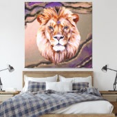 Mystic Lion 2 Leinwanddruck (Insitu (Schlafzimmer))