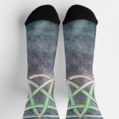 Mystic Luster: Opal Pentagram Socken (Oben)
