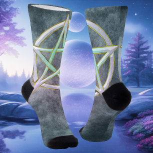 Mystic Luster: Opal Pentagram Socken