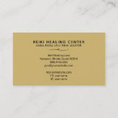 *~* Mystic Magic White Gold REIKI Typografie Visitenkarte (Rückseite)