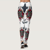 Mystic Mandala Elephant Art Leggings (Rückseite)