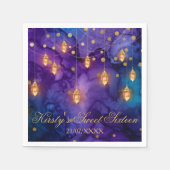 Mystic Marrakesch Nights Laterns & Bokeh Sweet 16 Serviette (Vorderseite)