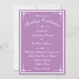 Mystic Mauve All In One RSVP Email Website Wedding Einladung