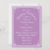 Mystic Mauve All in one UAWG Email Website Hochzei Einladung (Vorderseite)